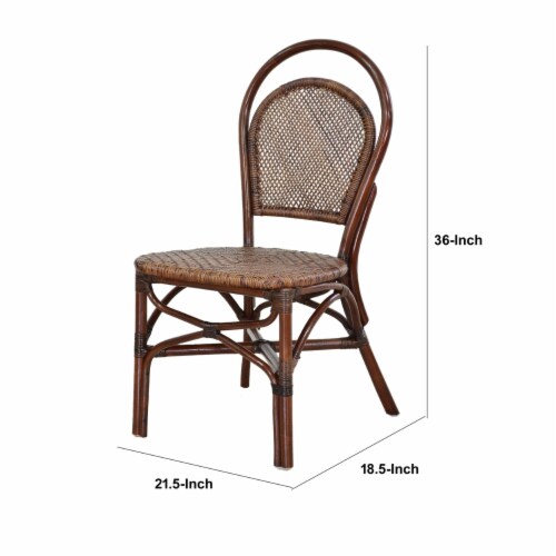 Rattan armless chair best sale