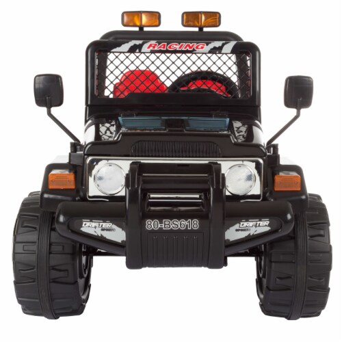 All Terrain 4 Wheeler Ride on Toy with Remote Rechargeable Battery Operated Car Perspective: left