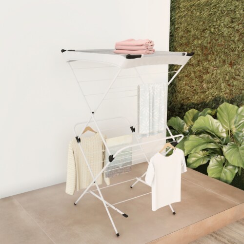 White Large A-Frame Clothes Drying Rack