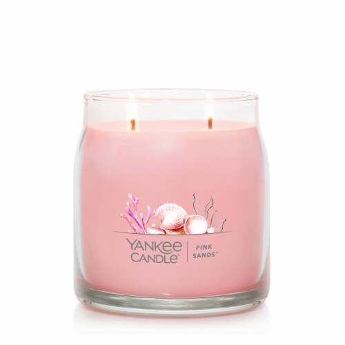 Yankee Candle® Pink Sands Signature Medium Jar Candle Perspective: left