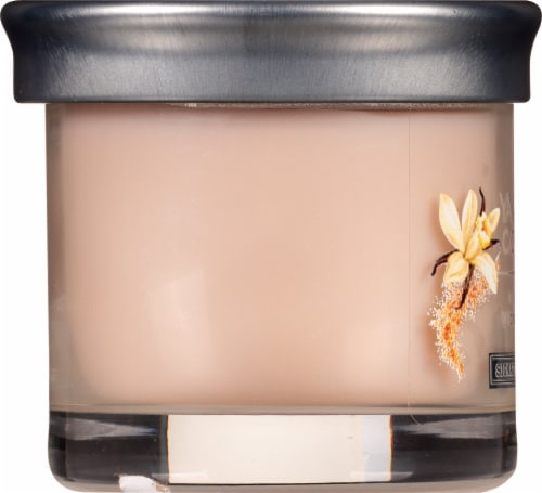 Yankee Candle Small Vanilla Cream Candle Perspective: left