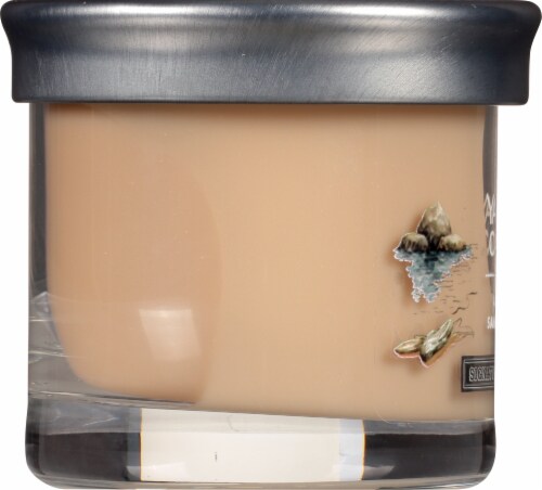 Yankee Candle Signature Collection Small Amber & Sandalwood Candle Perspective: left