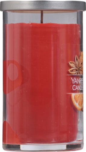 Yankee Candle Pillar Jar Candle Kitchen Spice Perspective: left