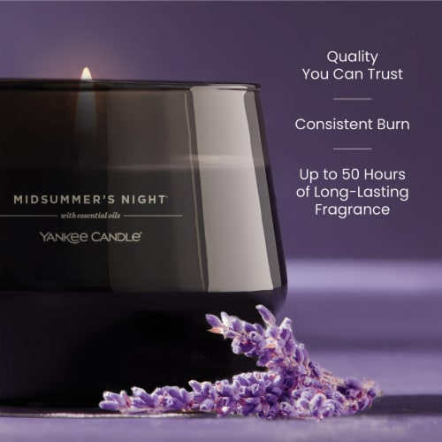 Yankee Candle Studio Candle Jar, Scented Candle with up to 50 Hours of Burn Time, Midsummer's Night Perspective: left