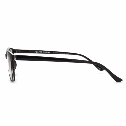 Foster Grant Payton Blue Light Anti-Fog Reading Glasses - Black Perspective: left