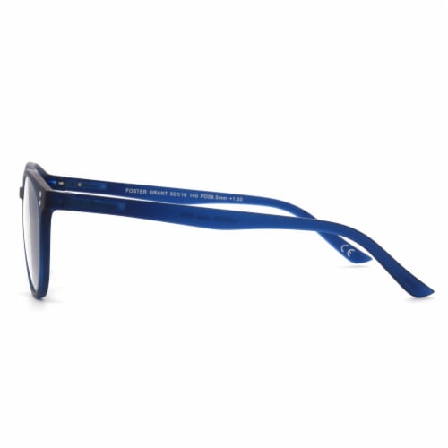 Foster Grant Joey Blue Light Anti-Fog Reading Glasses - Navy Perspective: left