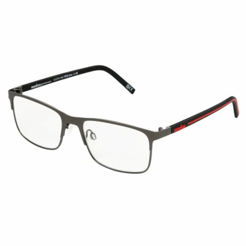 Foster Grant® IRONMAN® Drive Reading Glasses - Gunmetal Perspective: left