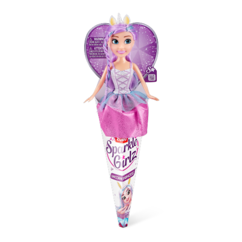 VM International Sparkle Girlz Unicorn Cone Doll by ZURU Perspective: left