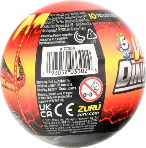 Zuru Volcano Dino Strike 5-Surprise Toy Perspective: left