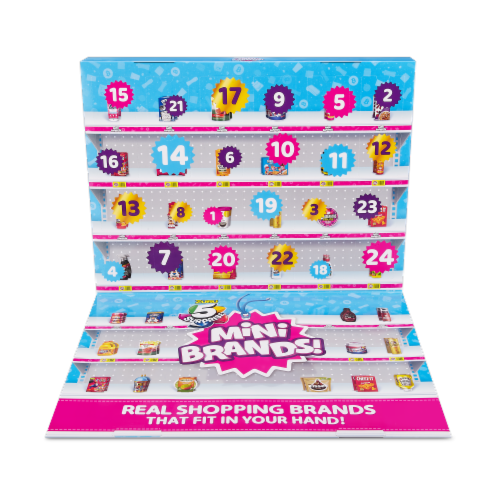 Mini Brands Advent Calendar 2023 by ZURU Mini Brands Limited Edition Advent  Calendar with 4 Exclusive Minis, Mystery Collectibles Toys Comes with 24  Minis 