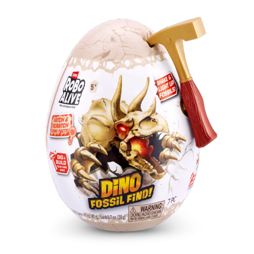 Zuru Robo Alive Dino Fossil Find Mini Surprise Egg Perspective: left