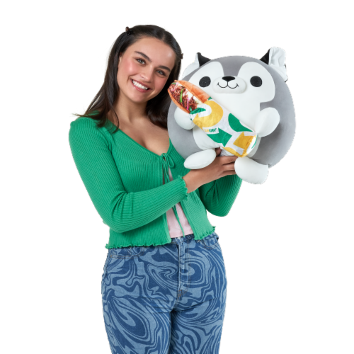 Zuru Snackles Series 1 Plush Huskie & Subway® Perspective: left
