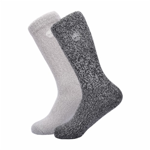 Timberland Poly Ragg Marl Crew Socks - Black Perspective: left