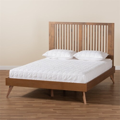 Baxton Studio Toru Mid-Century Modern Ash Walnut Finished Wood King Size Platform Bed Baxton Studio Toru Mid-Century Modern Ash Walnut Finished Wood King Size Platform Bed