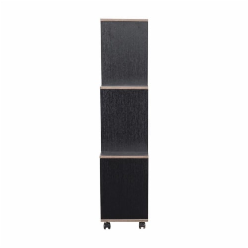 Furniture of America Chapin Wood 6-Compartment Bookcase in Cappuccino Perspective: left