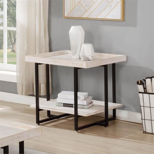 Antique white coffee table set discount
