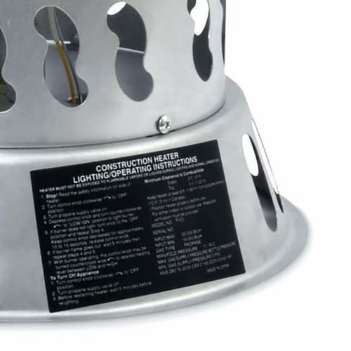 Mr. Heater 25000 BTU Convention Outdoor Propane Garage Space Heater (2 Pack) Perspective: left