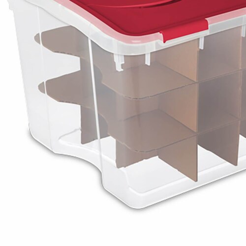 Sterilite 20 Compartment Christmas Holiday Ornament Box Storage Case (6  Pack), 1 Piece - Fry's Food Stores