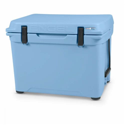 Engel Coolers 48 Quart 60 Can High Performance Roto Molded Ice Cooler, Blue Perspective: left