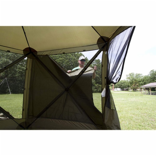 Clam Quick Set Screen Hub Green Tent Wind & Sun Panels, Accessory Only (4 Pack) Perspective: left