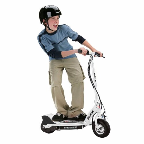 Razor E325 Adult Electric 24V Ride-On Scooter, White, Silver, and Navy (3-Pack) Perspective: left