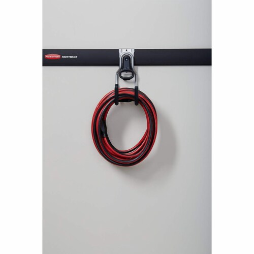 Rubbermaid FastTrack Garage Storage System 5 Piece Rail and Hook Kit (2