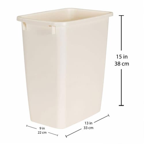 Sterilite 13 Gal Swing Top Lidded Wastebasket Kitchen Trash Can, White (4  Pack), 1 Piece - Fry's Food Stores