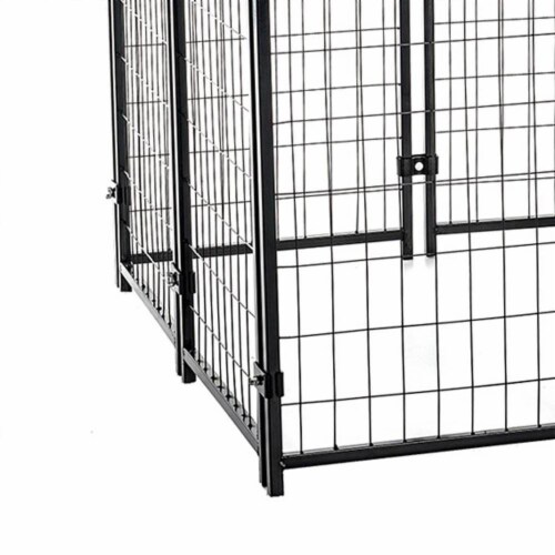 Lucky Dog 4 x 4.5 Ft Large Covered Wire Dog Fence Kennel Pet Play Pen, (6 Pack) Perspective: left
