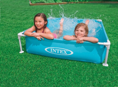 Above Ground Baby Splash Swimming Pool + Kiddie Beginner Frame Swimming Pool Perspective: left