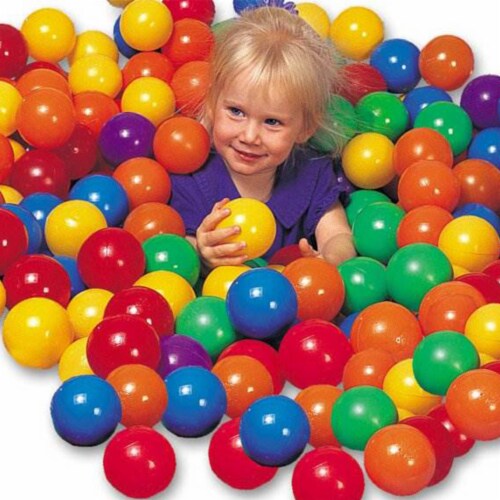 Intex 100-Pack Large Plastic Multi-Colored Fun Ballz For Ball Pits (2 Pack) Perspective: left