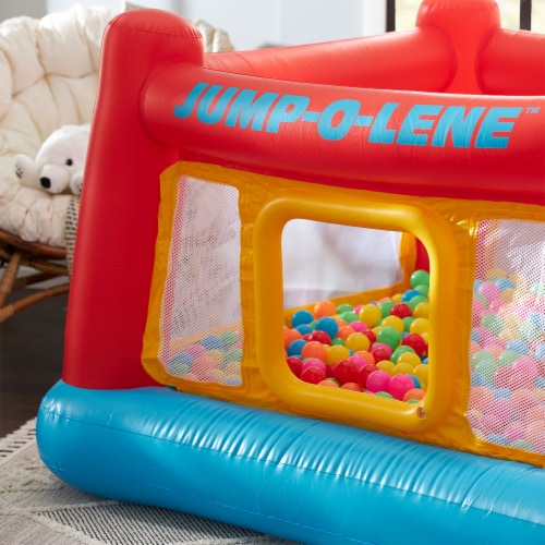 Intex Inflatable Jump-O-Lene Trampoline Bounce with 120V Air Pump, 1 - 'n Save