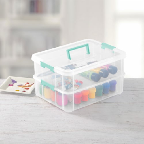 Stack & Store Box Craft Organizer, Assorted Colors, 5-Pack