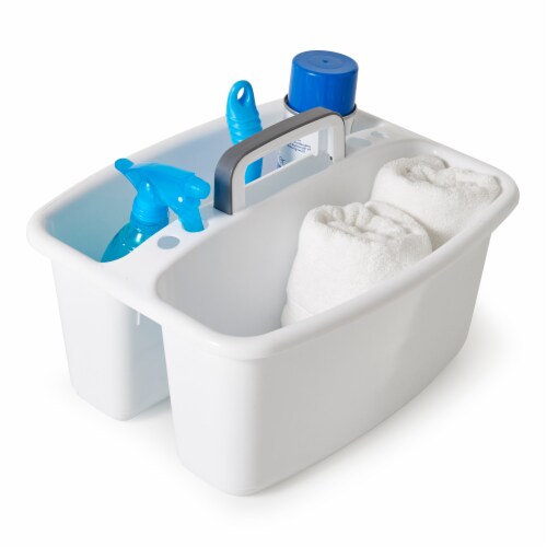 White Plastic Cleaning Caddy