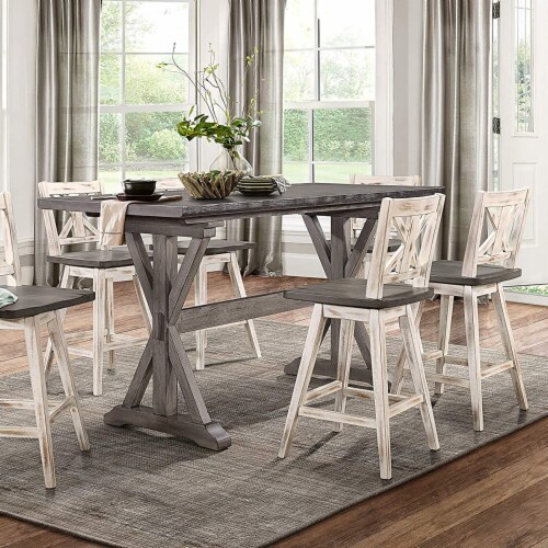Homelegance amsonia swivel counter outlet height chair