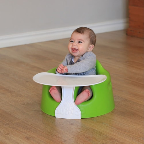 Bumbo Baby Infant Soft Foam Floor Seat w Play Top Tray Attachment