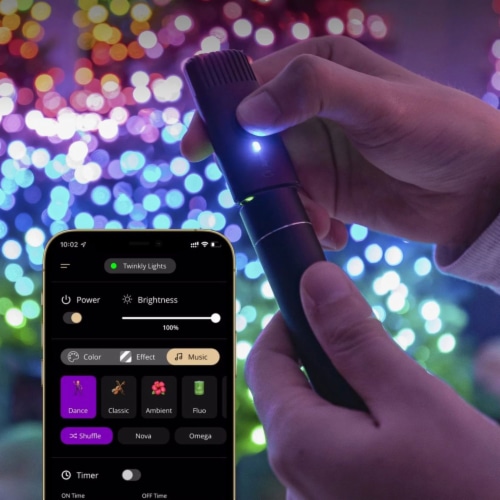 Twinkly Strings App-Controlled Smart LED Christmas Lights 400 Multicolor (2Pack) Perspective: left