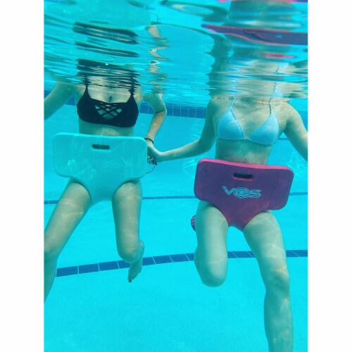 Vos Oasis Water Saddle Pool Float Seat for Adults and Kids, Capri Blue (3 Pack) Perspective: left