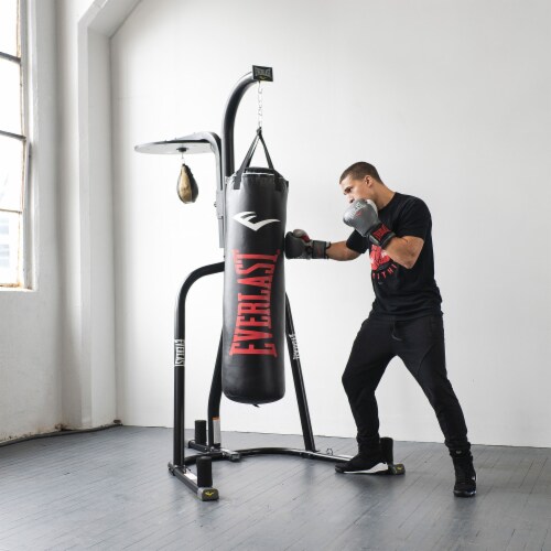 Everlast Dual Station Bag Stand and Powercore NevaTear 100 Pound