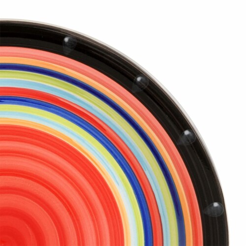Gibson Casa Stella 16 Pc Dinnerware Plates, Bowls, & Mugs Set, Multicolor (2 Pk) Perspective: left