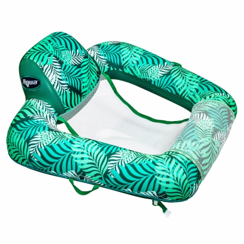 Aqua Leisure Luxury Water Lounger with Headrest and Zero Gravity Chair Lounger Perspective: left