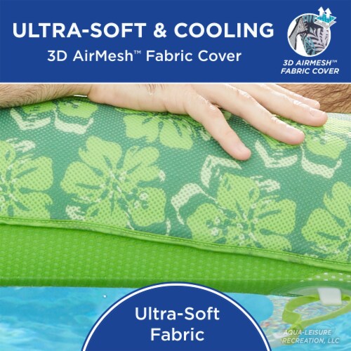 Aqua Leisure Zero Gravity Pool Float, Green & AquaPro 2 Seat Tow Rider, Orange Perspective: left