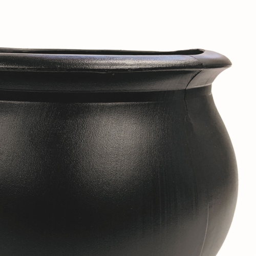 Union Products 55160 16 Inch Witch Cauldron Halloween Decoration, Black (2 Pack) Perspective: left