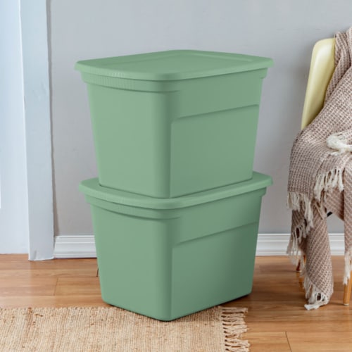 Sterilite 56 Qt Plastic Stackable Storage Container Tote, Crisp Green, 16  Pack, 1 Piece - Fred Meyer