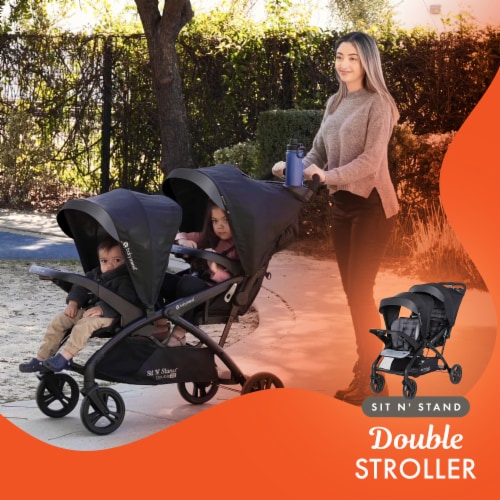 Baby Trend Sit N Stand Double Stroller with EZ Lift Plus Infant