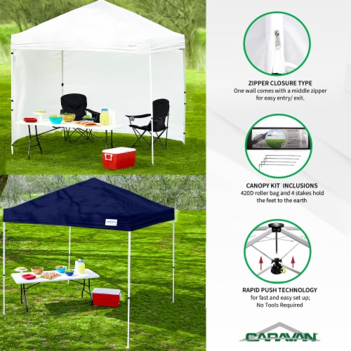 Caravan Canopy V Series Tent Sidewalls with V Series 2 Slanted Leg Pop