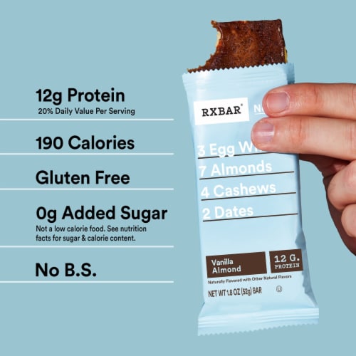 RXBAR® Vanilla Almond Protein Bars Perspective: left