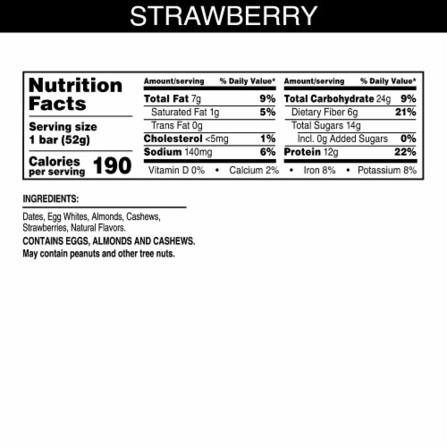 RXBAR Strawberry Protein Bars Perspective: left