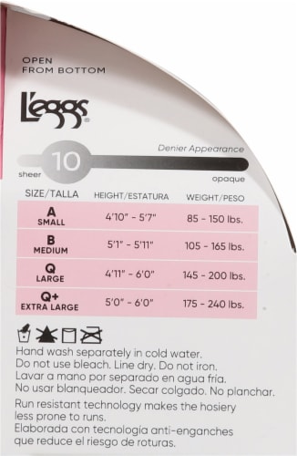 L'EGGS® Ultra Sheer Run Resist Control Top Sheer Toe - Nude Perspective: left