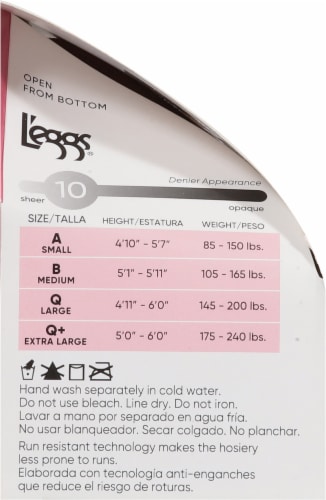 L'EGGS® Ultra Sheer Run Resist Control Top Sheer Toe - Coffee Perspective: left