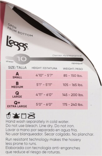 L'Eggs® Silken Mist Ultra Sheer Run Resist Control Top Sheer Toe - Black Mist Perspective: left